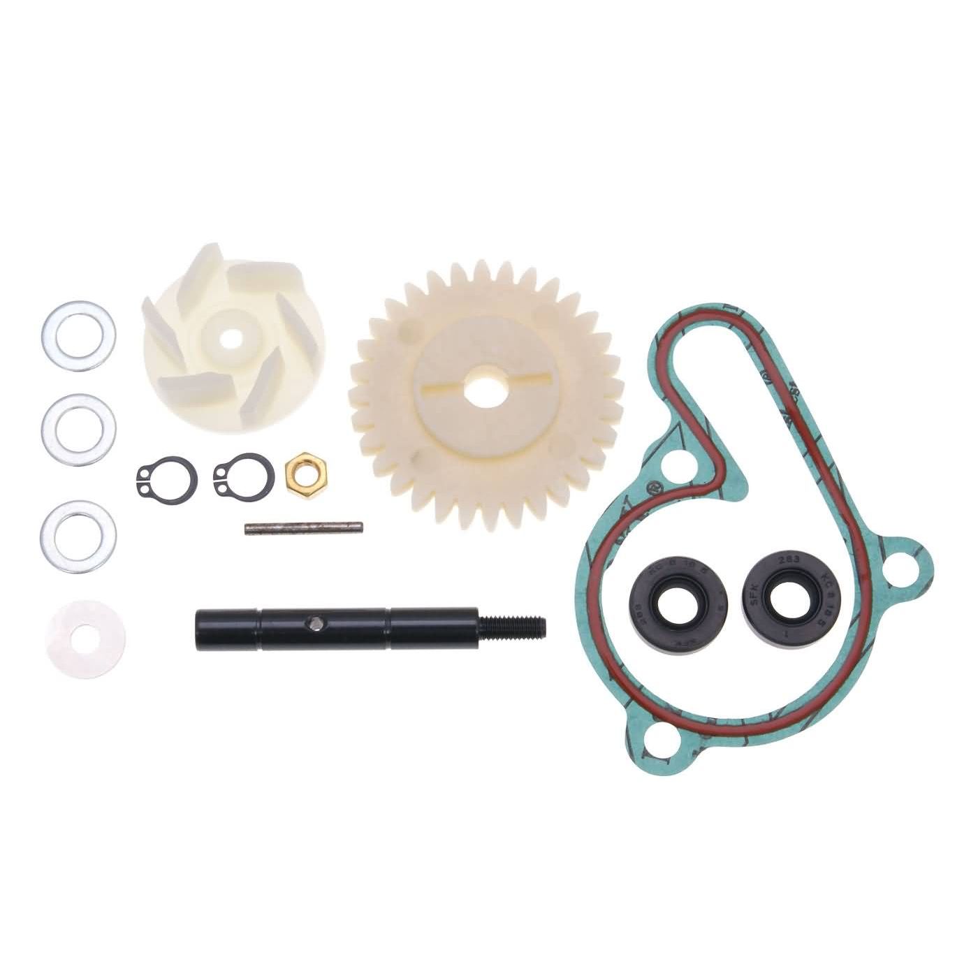 Reparationskit vattenpump inkl. drivhjul Derbi Senda GPR, Aprilia RS RX SX, Gilera RCR, SMT (D50B0) - ÖREBRO MC SERVICE